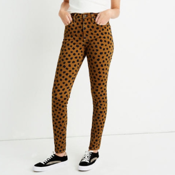 MADEWELL Denim - Madewell 10" Rise Skinny Jeans in Painted Spots
